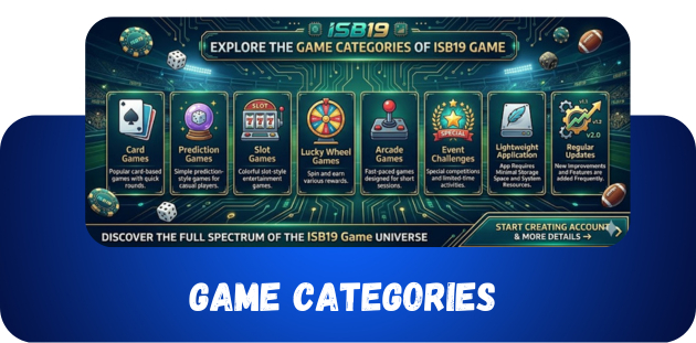 Game categories on Isb19 Game