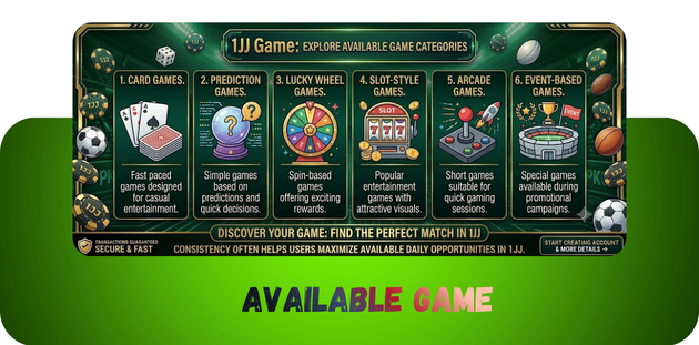 available game on 1jj game