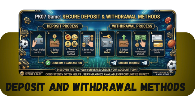 deposit and withdrawal