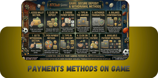 payments methods on game