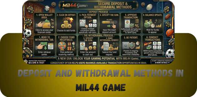 payments methods on  Mil44 game